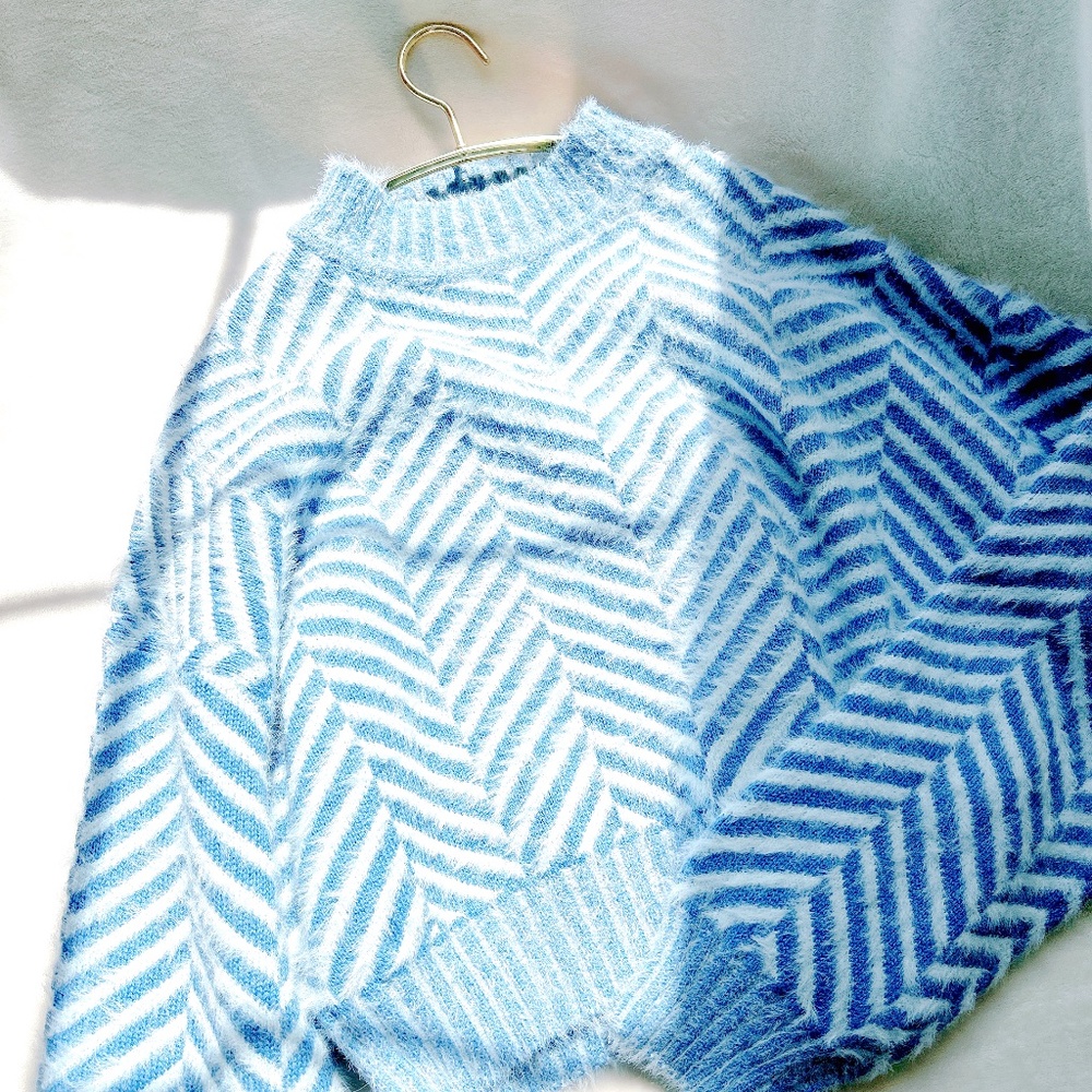 Brand-new with tag C/Meo Collective Stuck On You Sweater in blue